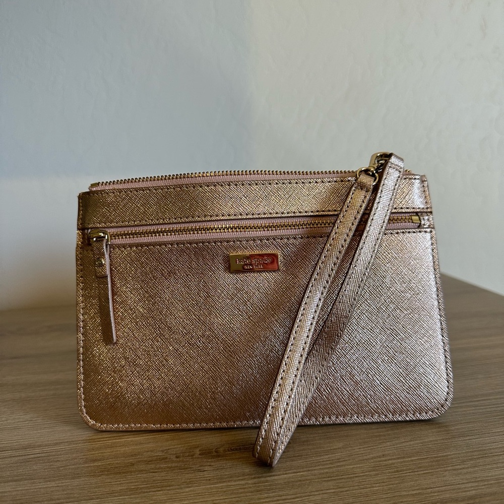 kate spade Rose Gold Wristlet